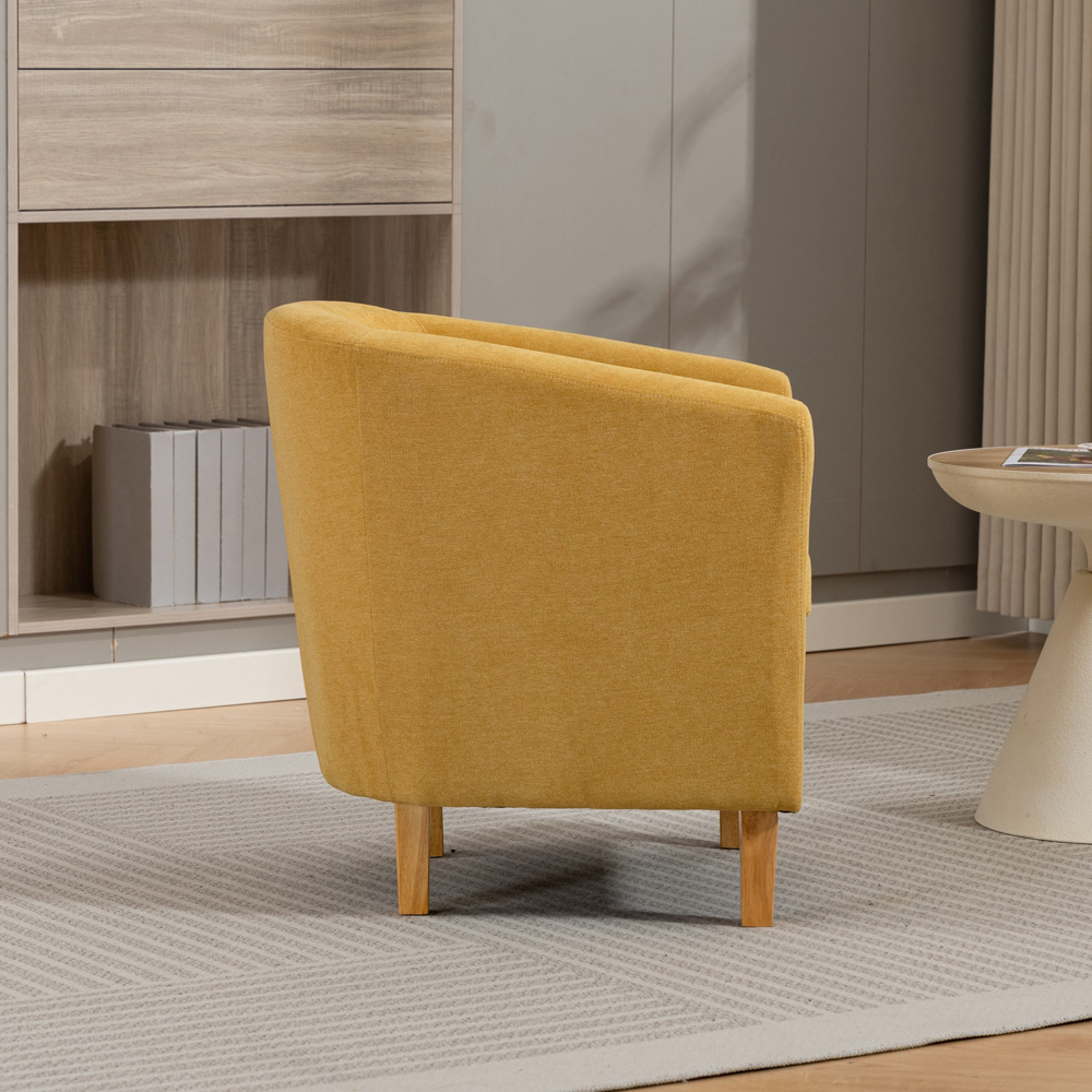 Artemis Home Millie Yellow Fabric Accent Chair Image 5