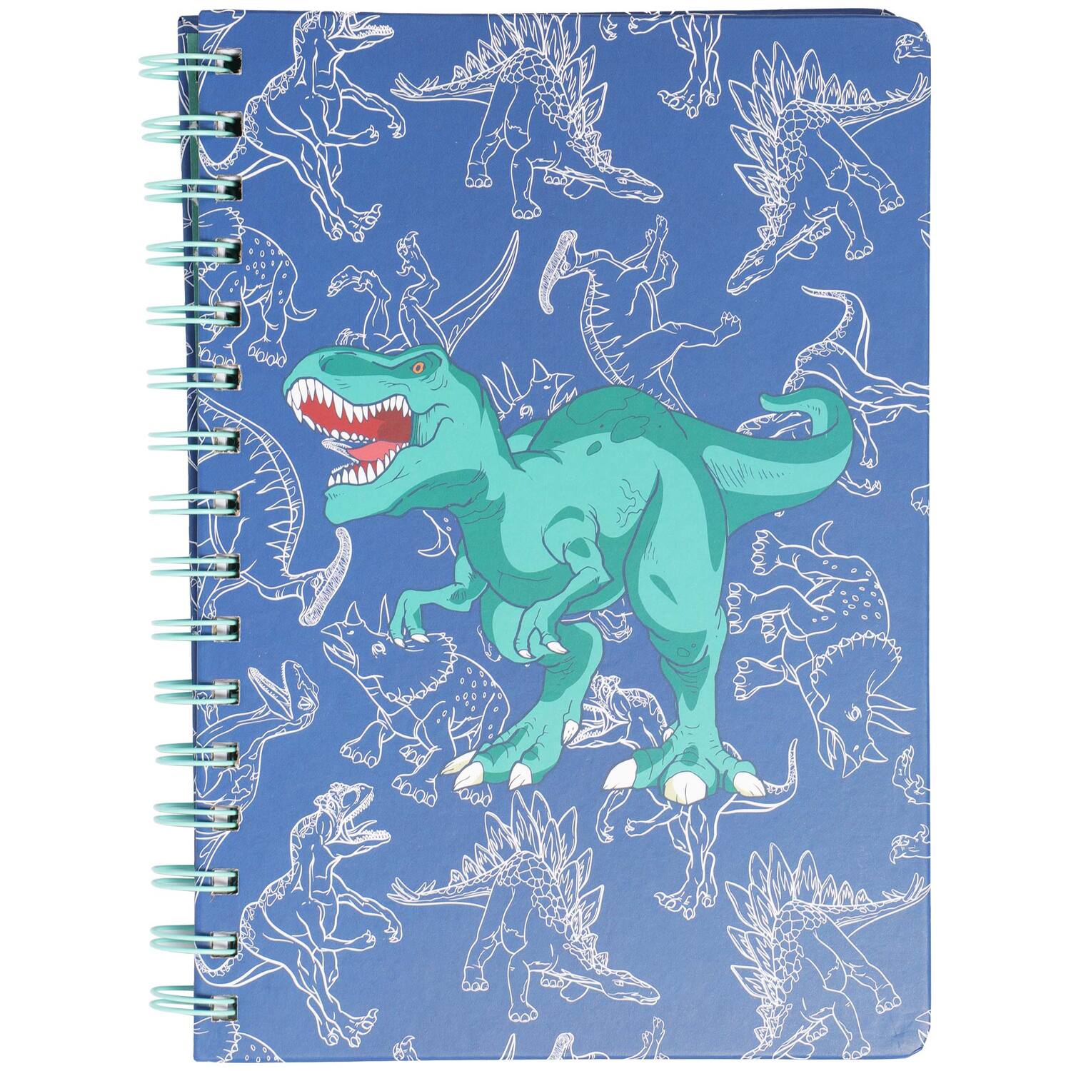 Dinosaur A5 Notebook - Blue Image 1