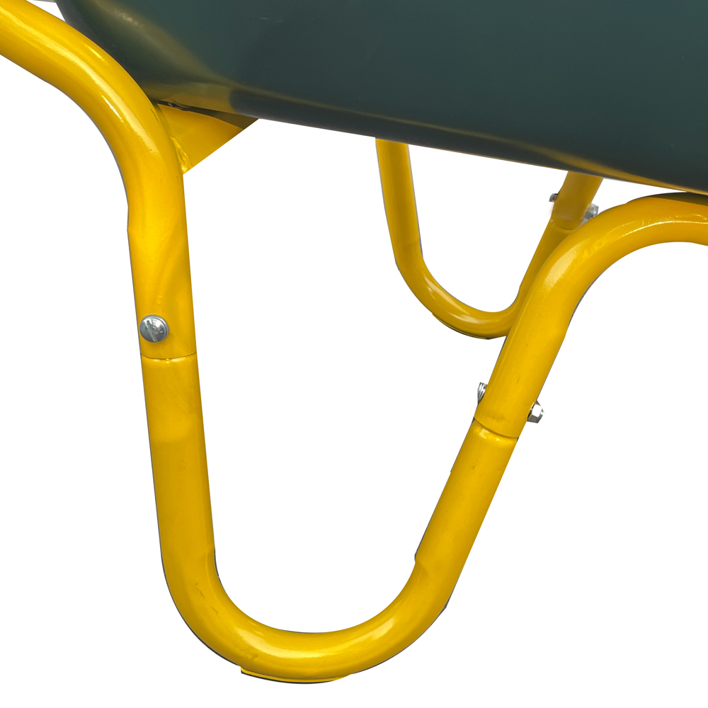Neo 110L Green Plastic Heavy Duty Wheelbarrow Image 5