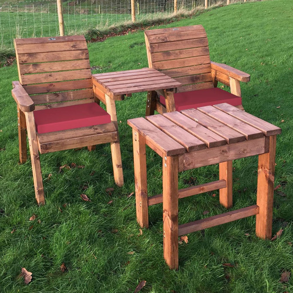 Charles Taylor Deluxe 2 Seater Brown Companion Seat Image 2