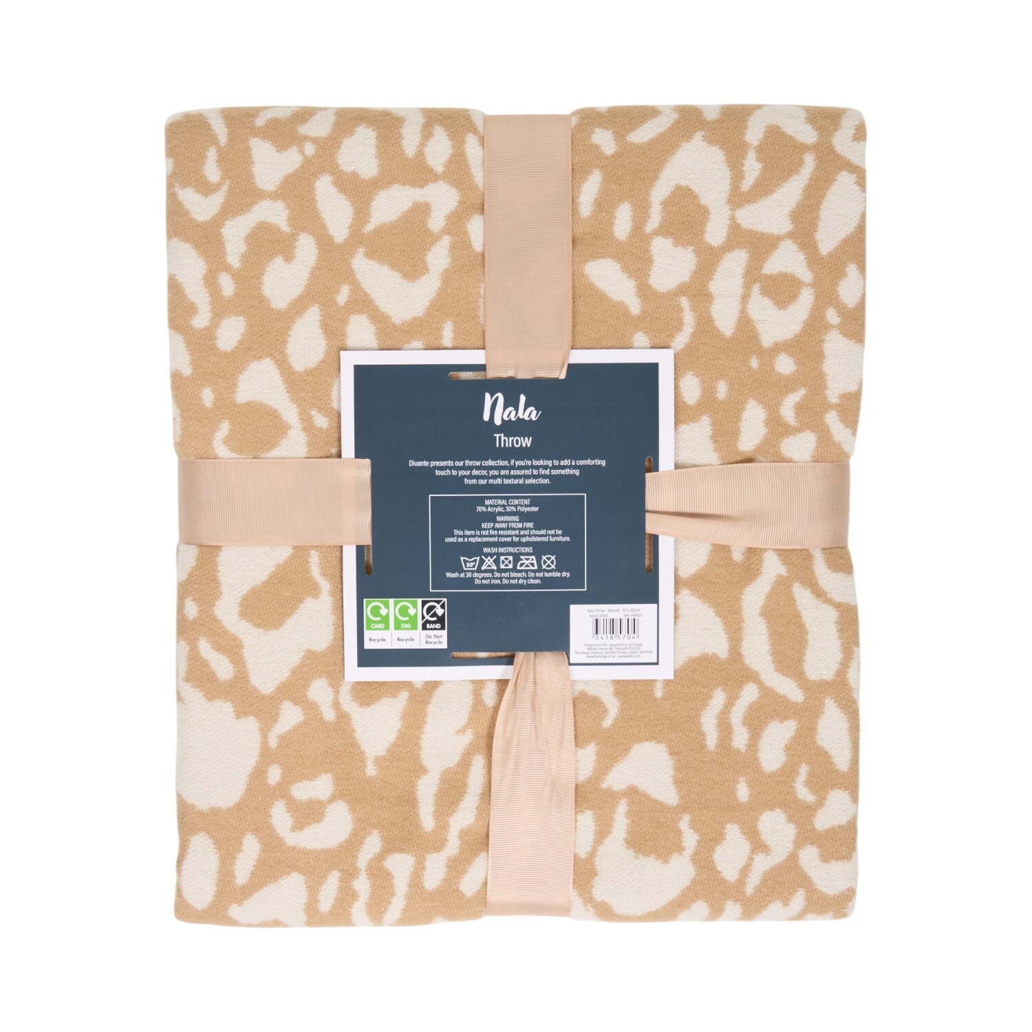 Nala Woven Throw Natural Image 2