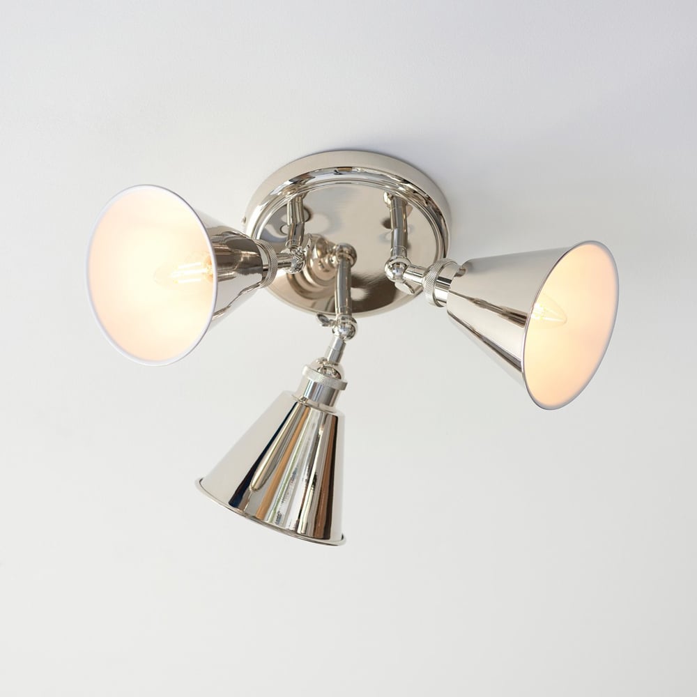Merano Brescia Bright Nickel Plate Spotlight Image 2