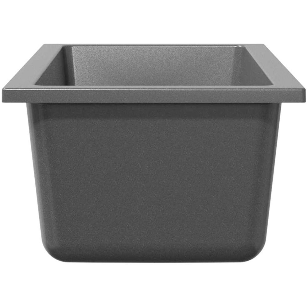 vidaXL Grey Granite Kitchen Sink 21 x 44 x 14cm Image 3
