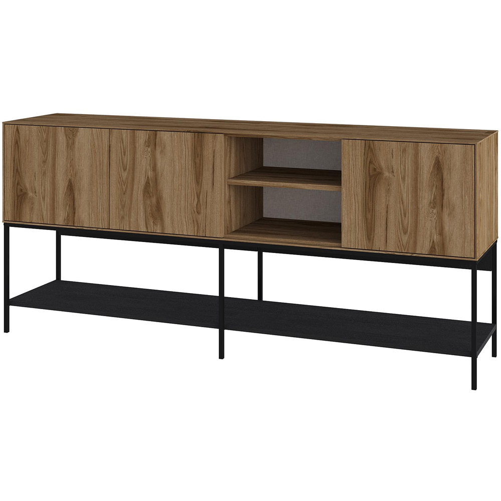 Decortie Amira 3 Door 3 Shelf Deep Oud Console Table Image 2