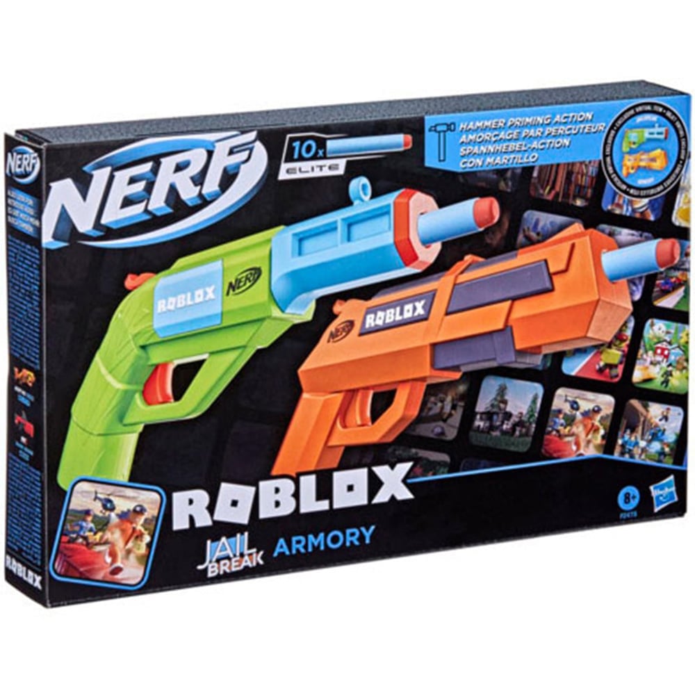 Hasbro Nerf Roblox Jailbreak Armoury Blaster 2 Pack Image 4