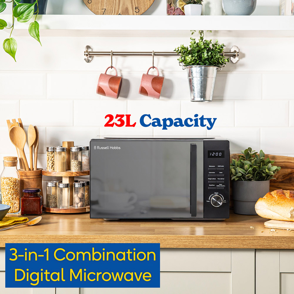 Russell Hobbs RHM2366B Black 23L Digital Combination Microwave 900W Image 5