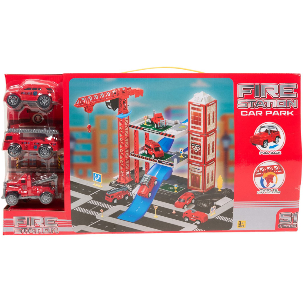 Fire Station Car Park Playset Image 1