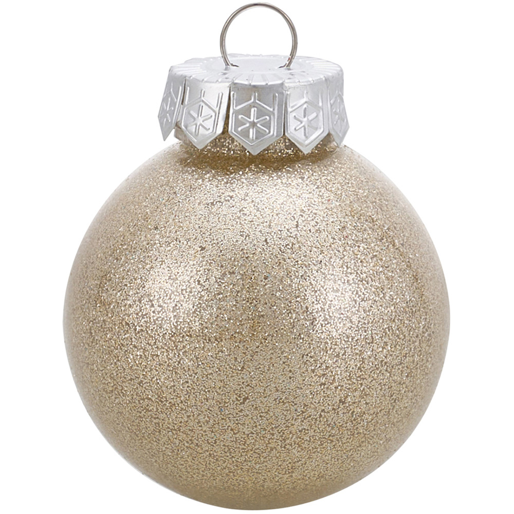 Living and Home Champagne Bauble 30 Pack Image 2