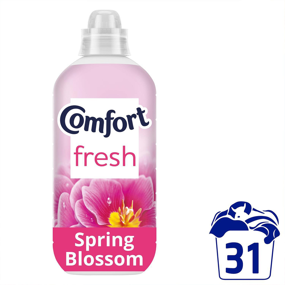 Comfort Fresh Spring Blossom Liquid Fabric Conditioner 31 Washes 930ml 8 Pack Image 3