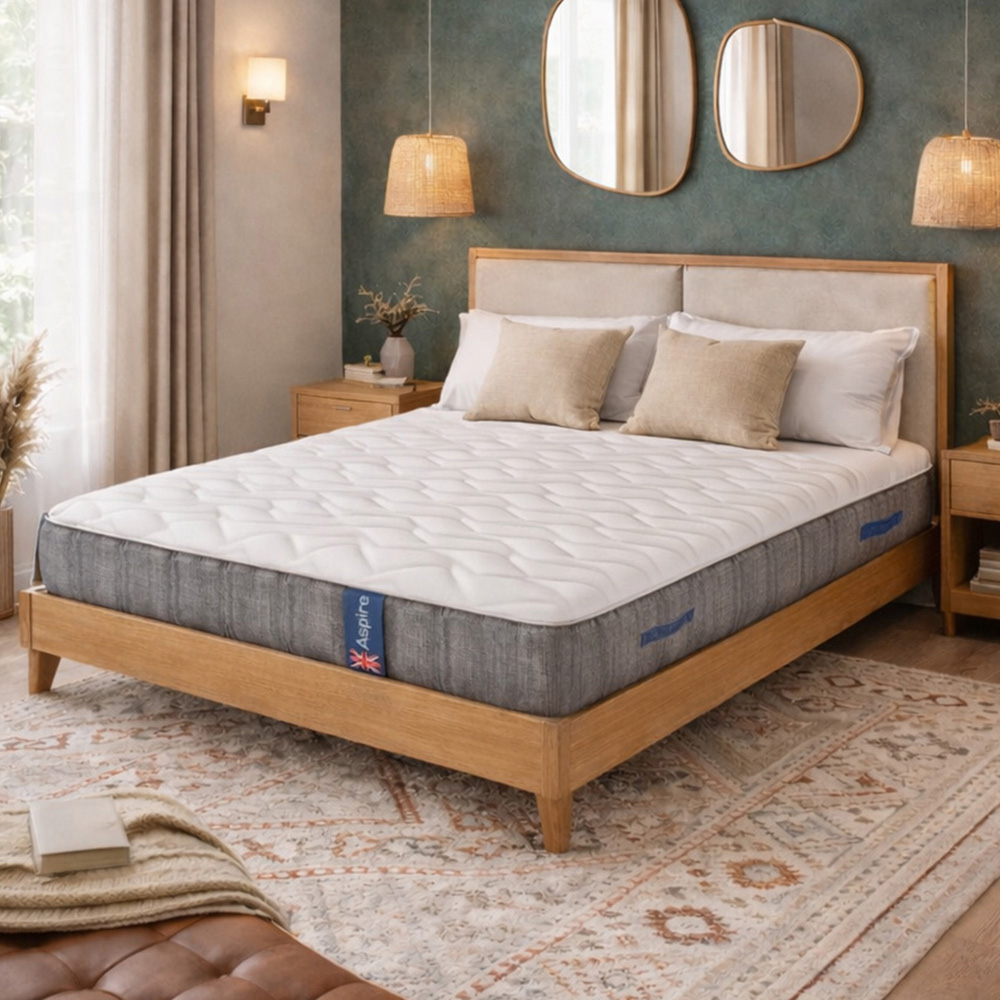 Aspire FlexRest Single Medium Comfort Memory Foam Pocket Spring Hybrid Mattress Image 2