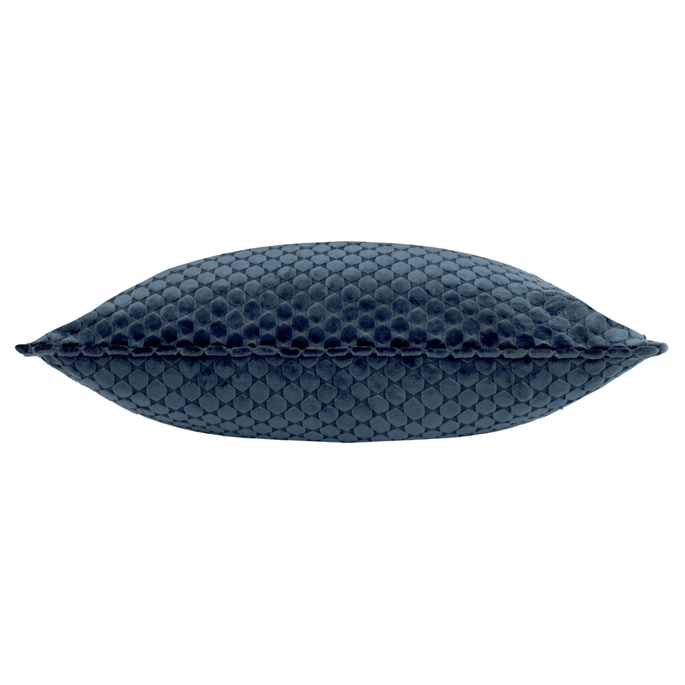 Paoletti Neptune Navy Velvet Cushion 50 x 50cm Image 3