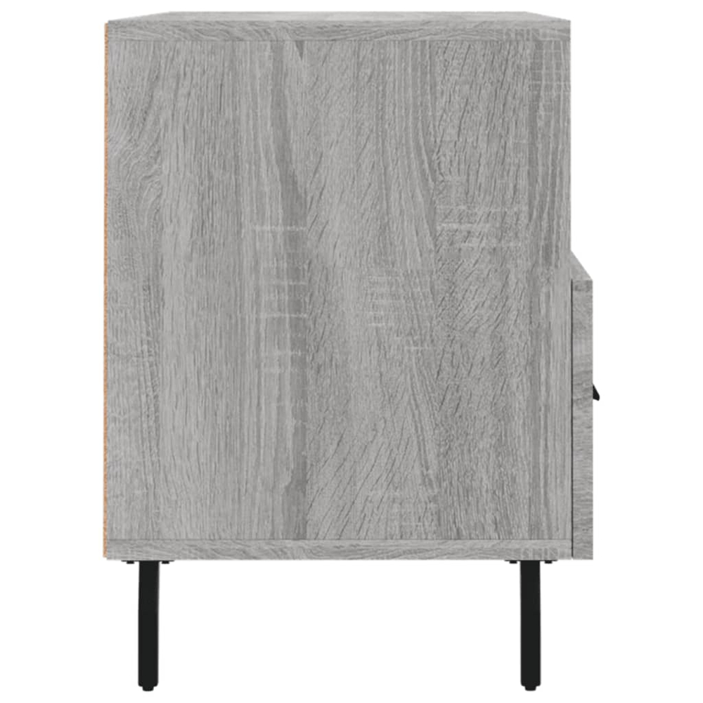 vidaXL 2 Drawer 2 Shelf Grey Sonoma TV Cabinet Image 7