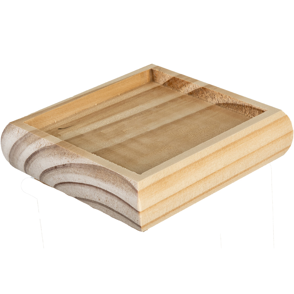 Blueprint Joinery Cambridge Flat Clear Pine Newel Post Cap 90mm Image 2