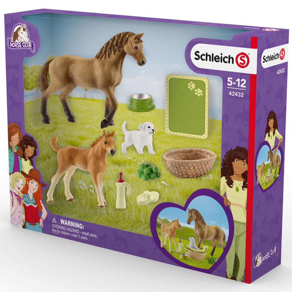 Schleich Horse Club Sarah's Baby Animal Care Toy Playset Image 3