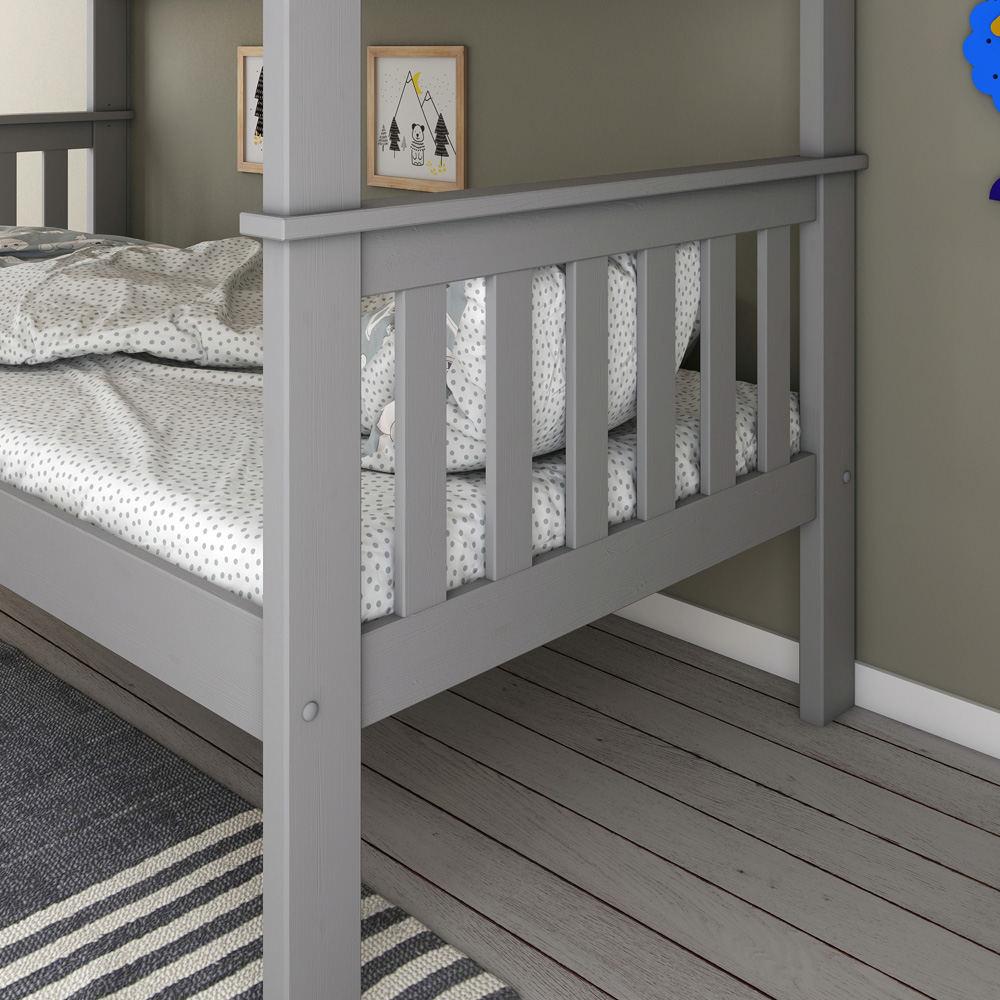 Carra Grey Bunk Bed with Spring Mattresses Image 5