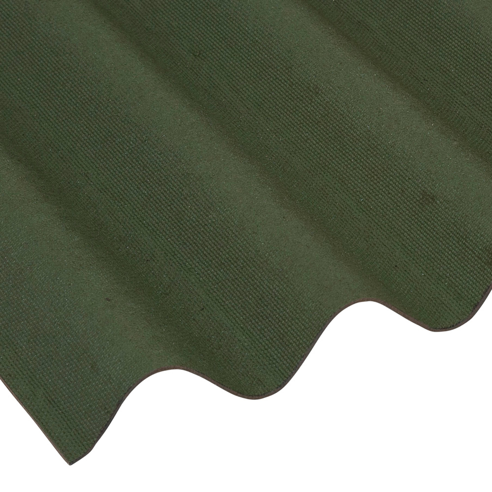 Coroline Green Corrugated Bitumen Sheet 950 x 2000mm Image 1
