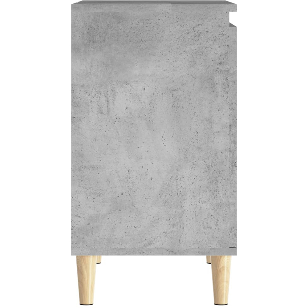 vidaXL 2 Door Concrete Grey Bathroom Sink Cabinet Image 4