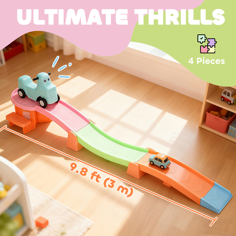 Tommy Toys 4 Piece Orange Up and Down Kids Rollercoaster 3m Image 8