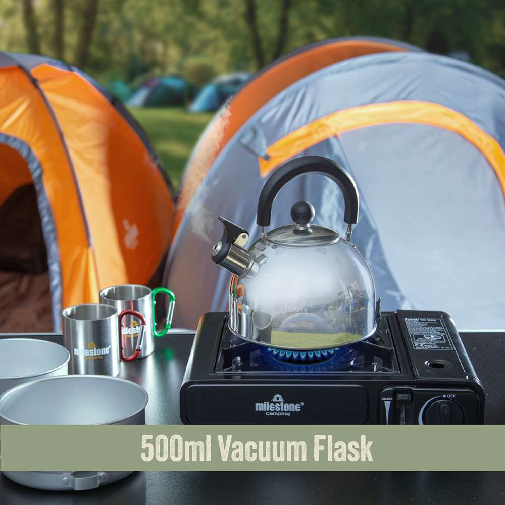 Milestone Camping Stainless Steel Whistling Kettle 2L Image 5