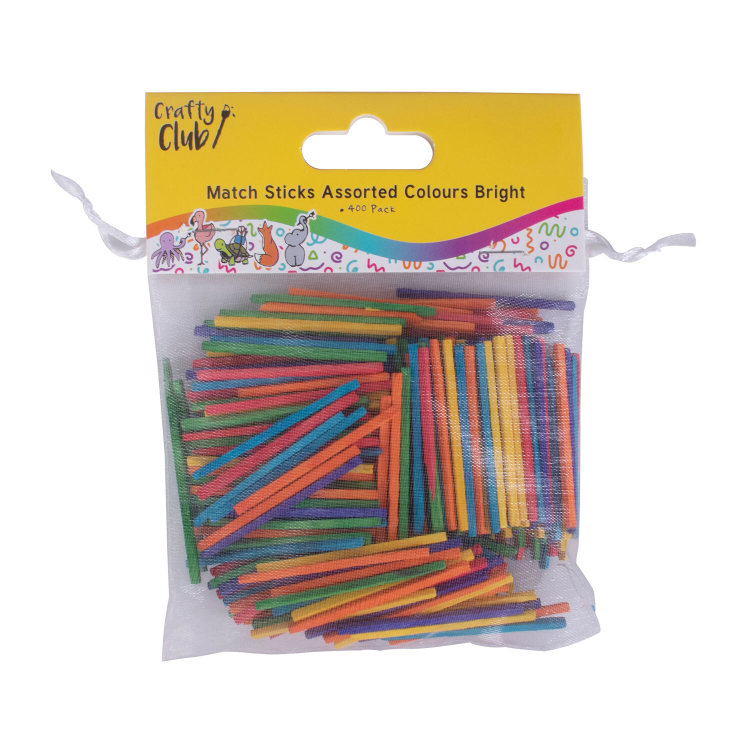 Crafty Club Coloured Match Sticks - Bright or Pastel Image 1