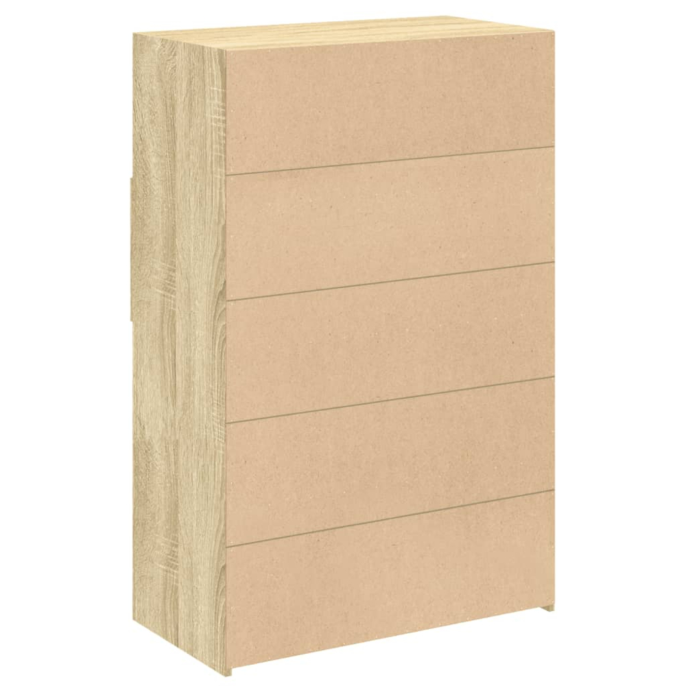 vidaXL 4 Drawer 6 Shelf Sonoma Oak Highboard Image 6