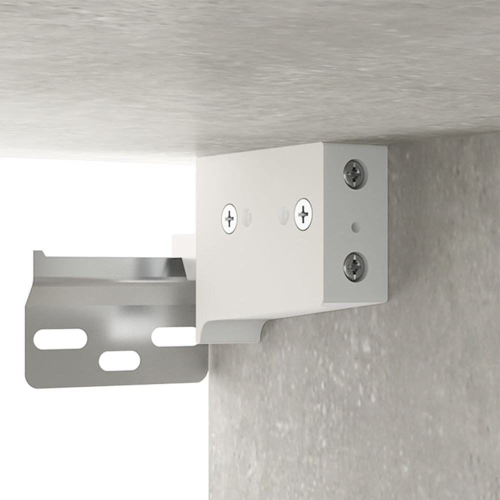 vidaXL Single Door Concrete Grey Wall Cabinet Image 7
