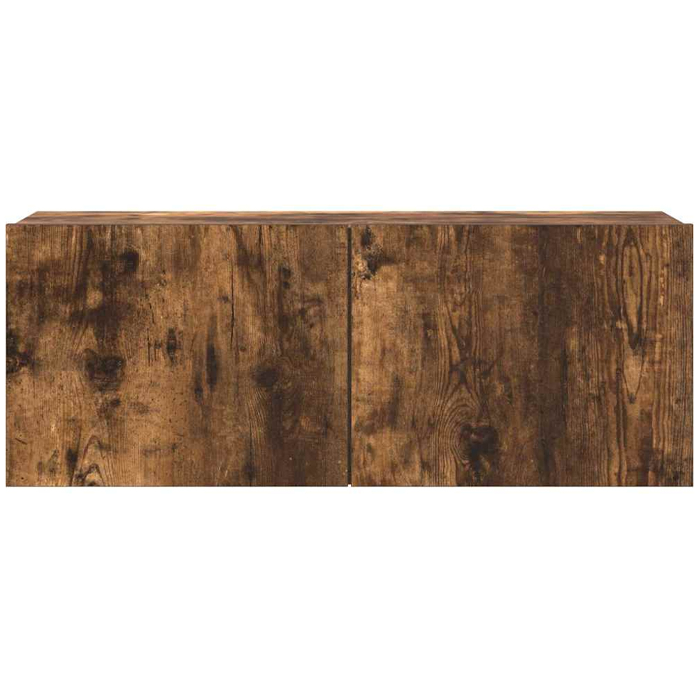 vidaXL 7 Door Smoked Oak Wall Mounted TV Cabinet 4 Piece Image 6