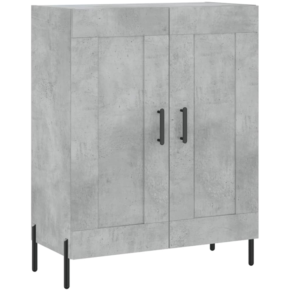 vidaXL 2 Door 3 Shelf Concrete Grey Tall Highboard Image 7