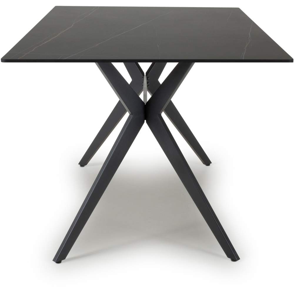 Timor 6 Seater Dining Table Black Image 3