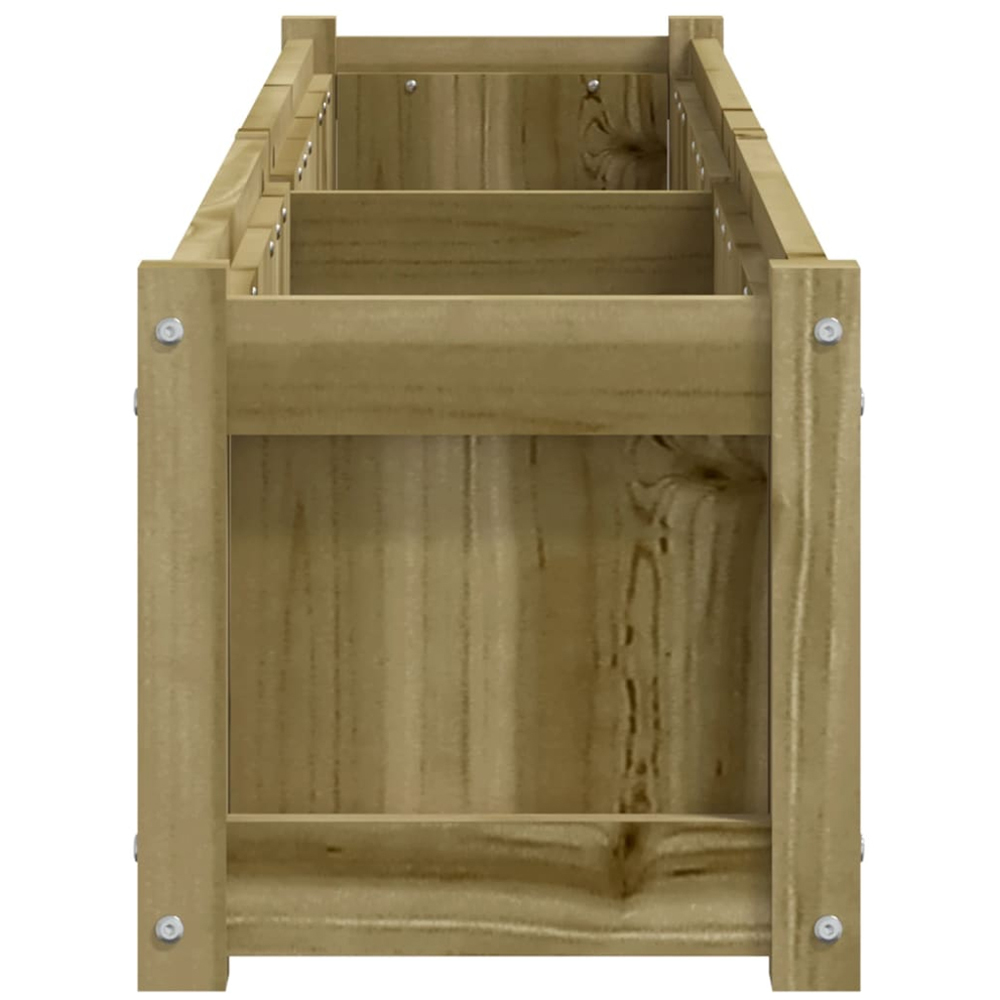 vidaXL Natural Impregnated Pine Wood Garden Planter 180 x 31 x 31cm Image 5