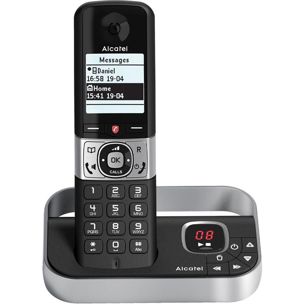 Alcatel F890 DECT Phone with Answer Machine and Call Block Twin Image 2