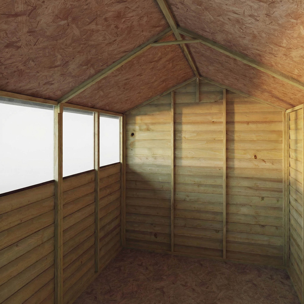 Mercia 8 x 6ft Double Door Overlap Apex Shed Image 7