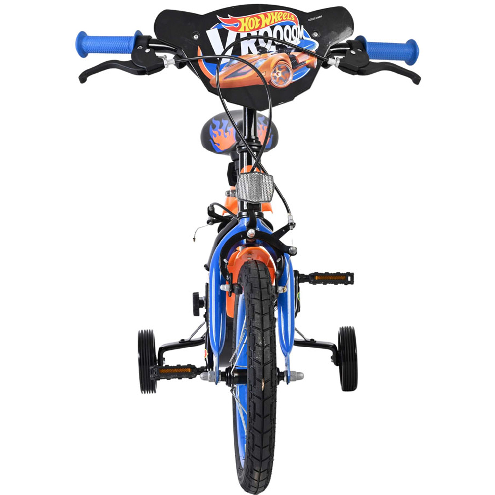 Volare Hot Wheels Kids 14 inch Multicolour Bike with Stabilisers Image 2