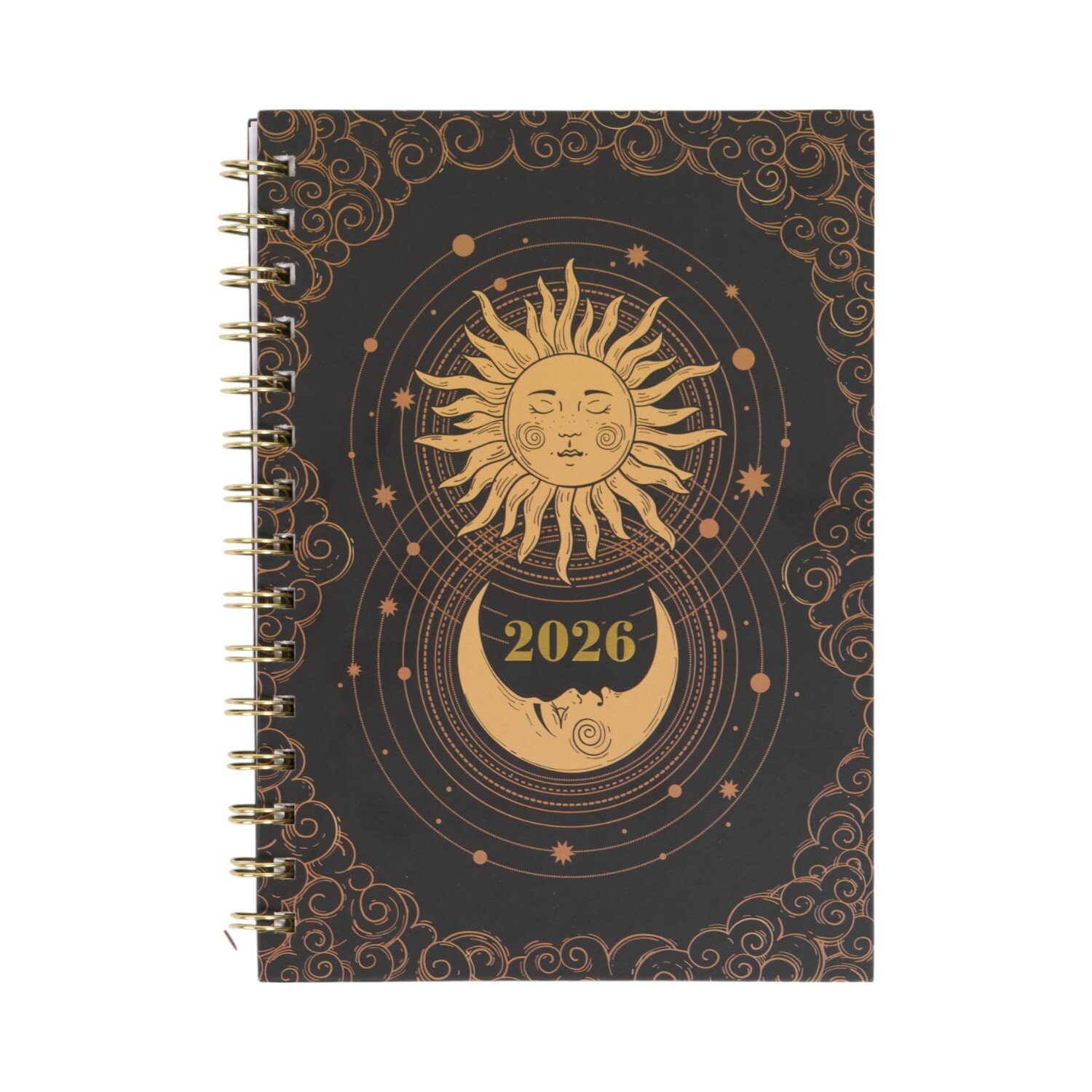2026 Foiled Astrological Spiral Diary Image 1