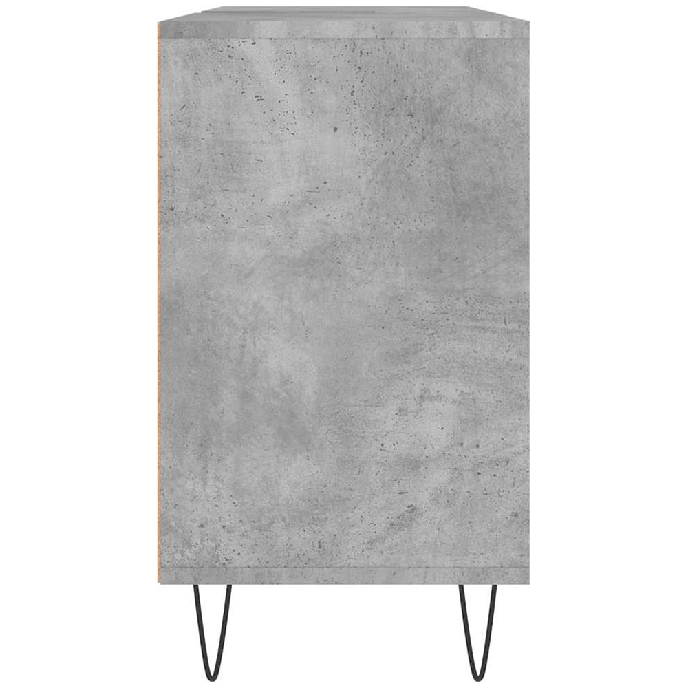 vidaXL Single Door 4 Open Shelf Concrete Grey Bathroom Cabinet Image 7