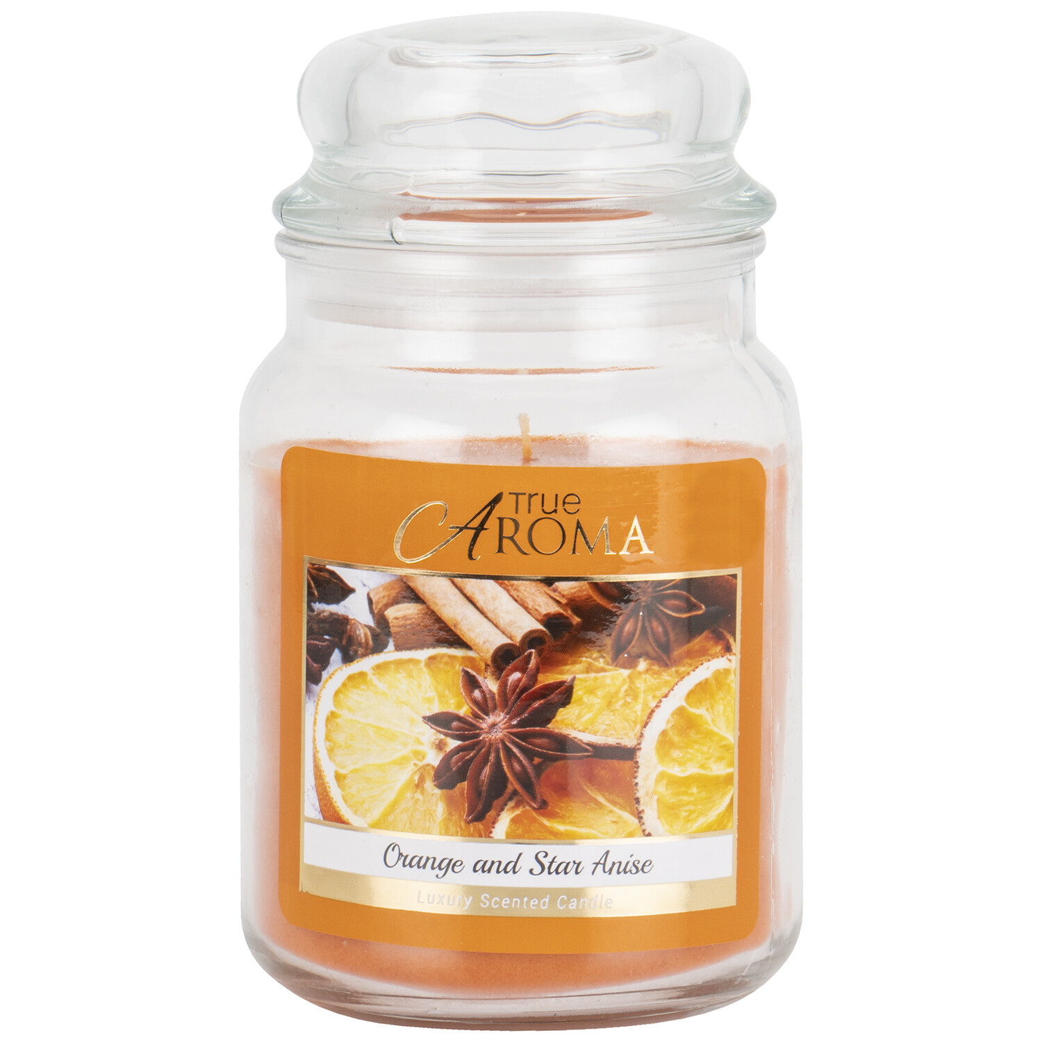 Orange and Star Anise Mason Jar Candle Image