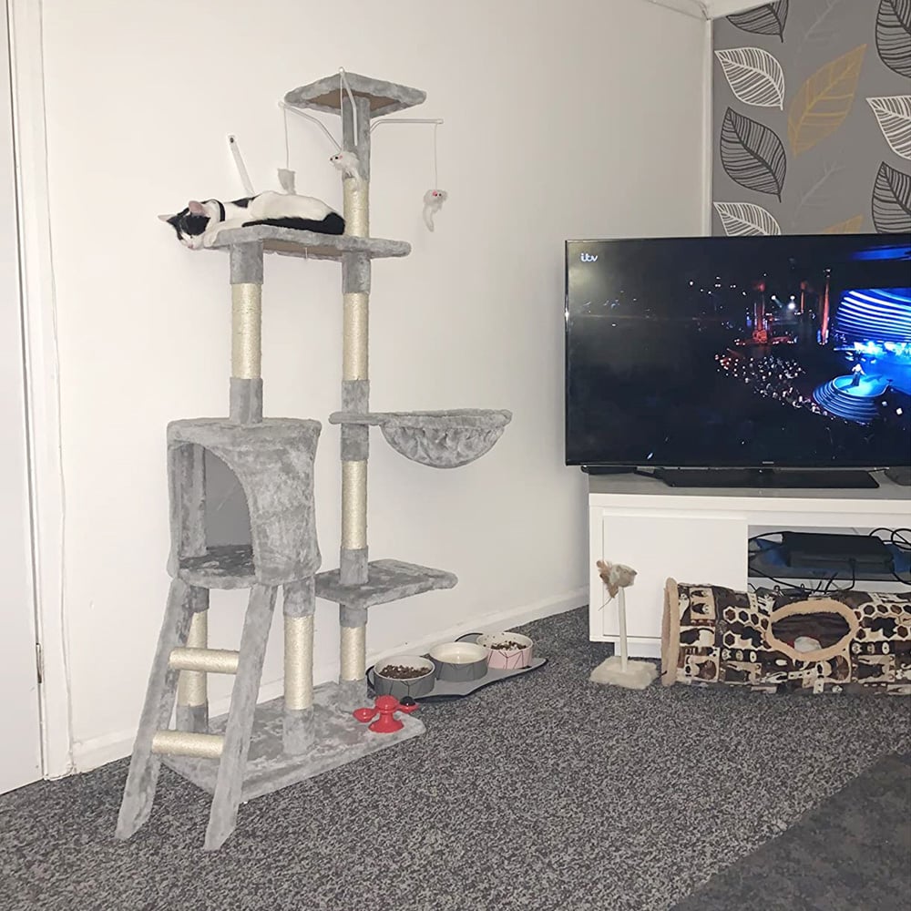 Gr8 Home Scratching Climbing Post ladder Sleeping Jumping Cat Tree Image 2