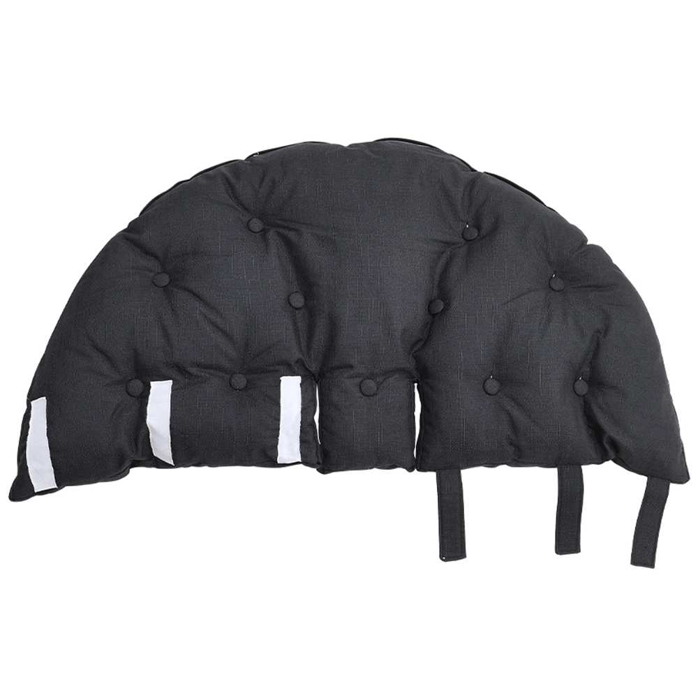 Living and Home Black and Beige Hanging Swing Chair Seat Cushion 73 x 125cm Image 3