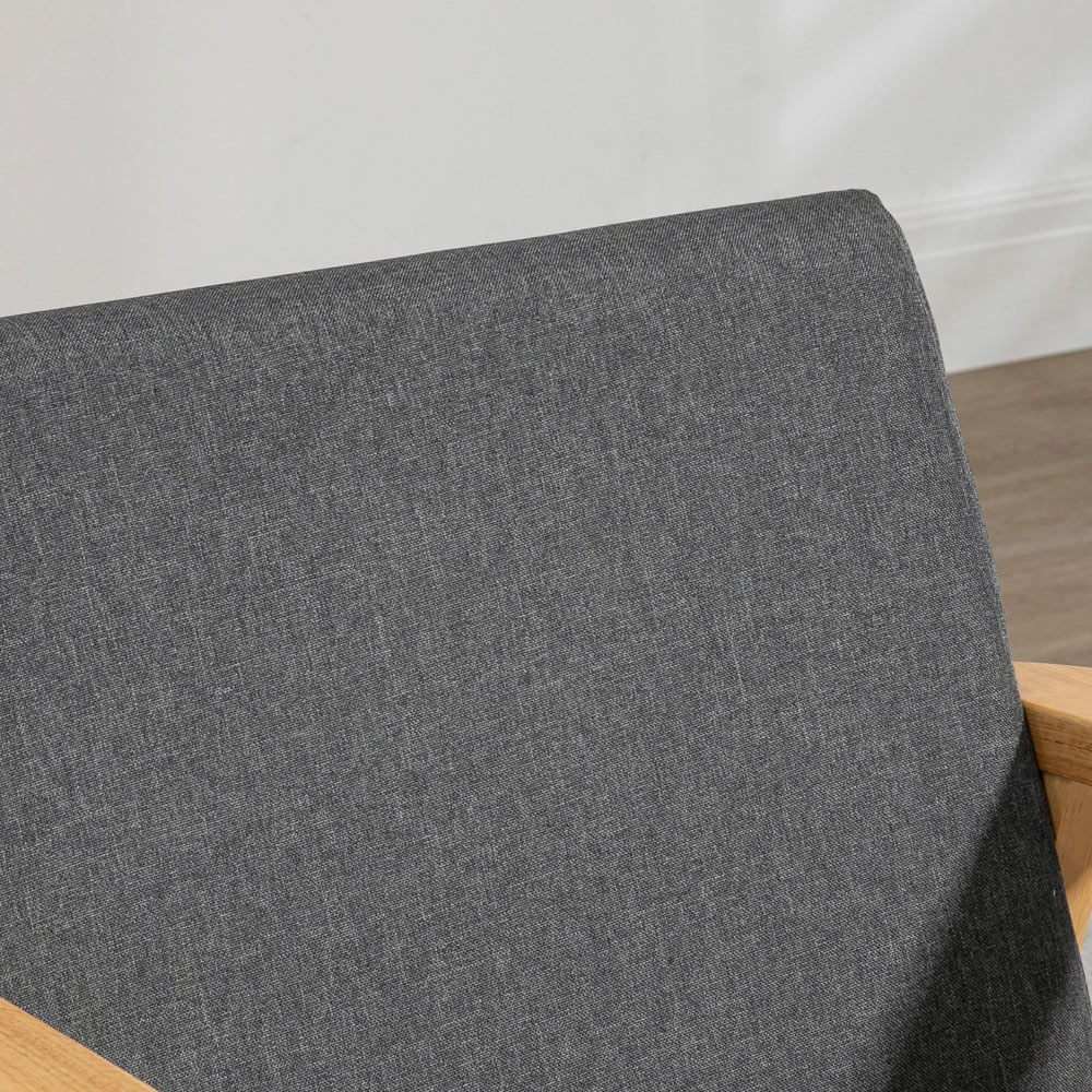Portland Dark Grey Fabric Accent Chair Image 7