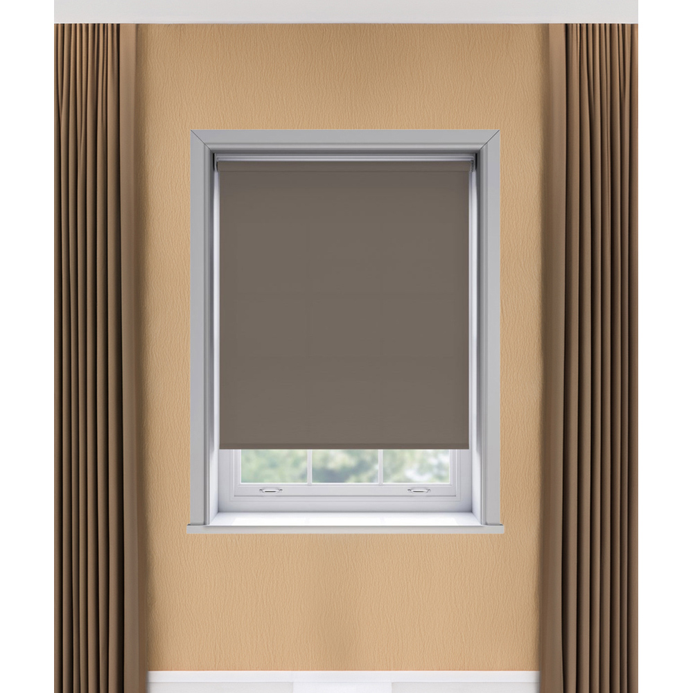 New Edge Blinds Thermal Blackout Roller Blind Chocolate 90cm Image 3