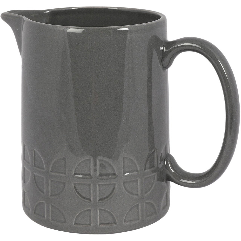 Geo Debossed Large Jug Grey Image 1