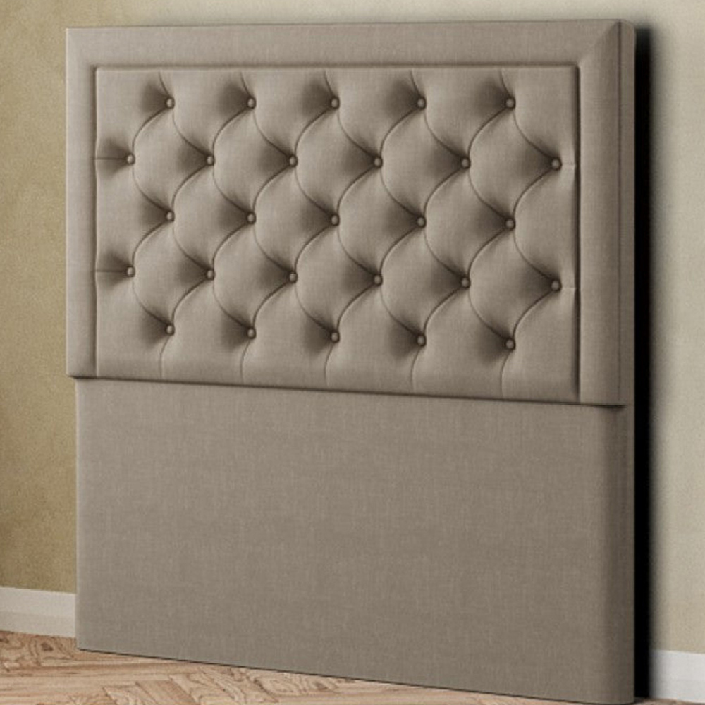 Eleganza Castle Double Mink Malham Weave Floor Standing Headboard Image 1