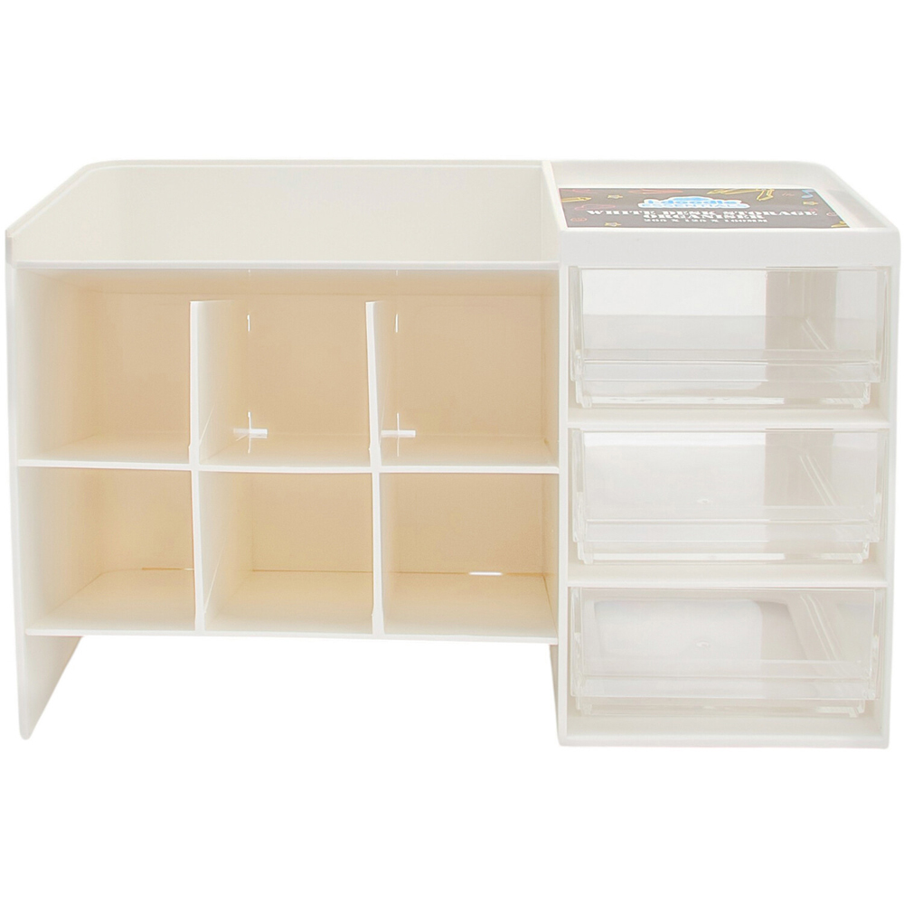 Desk Storage Organiser White Image 2