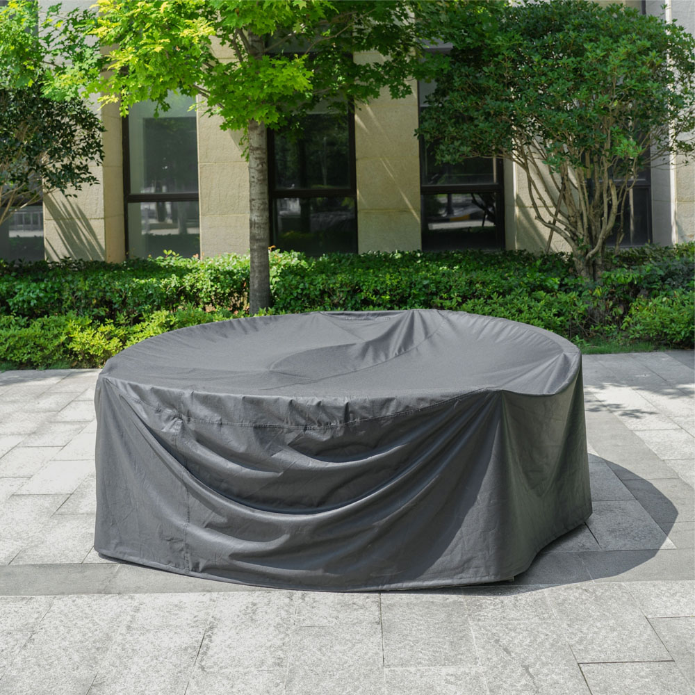 Direct Wicker 6 Seater Round Garden Furniture Cover Image 2