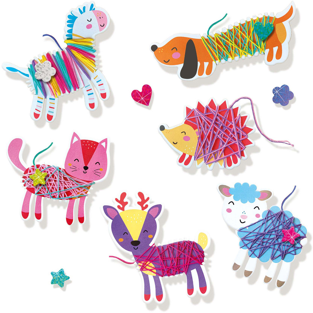 SES Creative Animal Chunky Yarn and Stickers Set Image 4