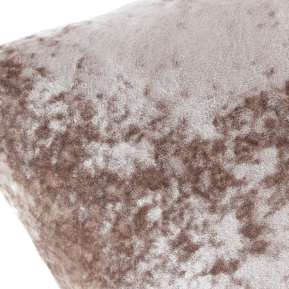 Paoletti Verona Oyster Square Crushed Velvet Cushion Image 3