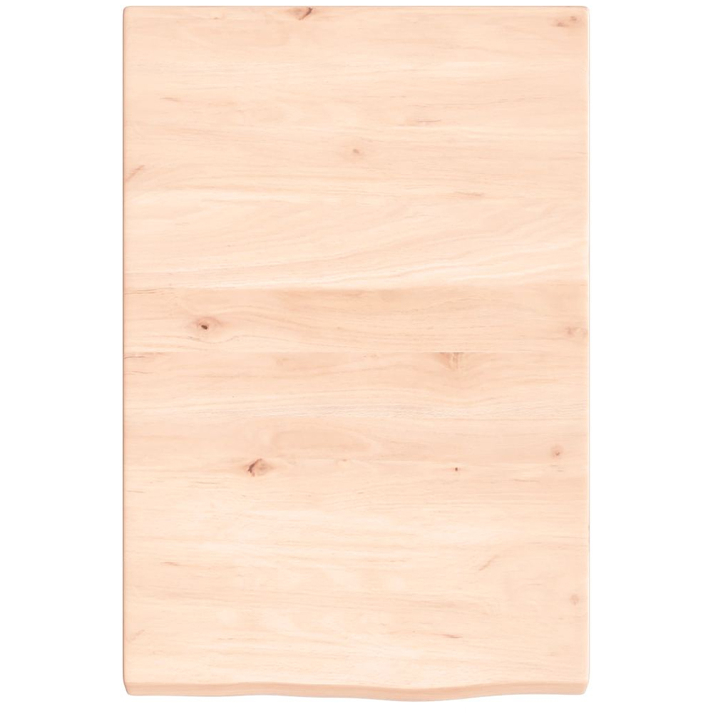 vidaXL 40 x 60 x 4cm Set of 2 Untreated Solid Wood Acacia Wall Shelf Image 3