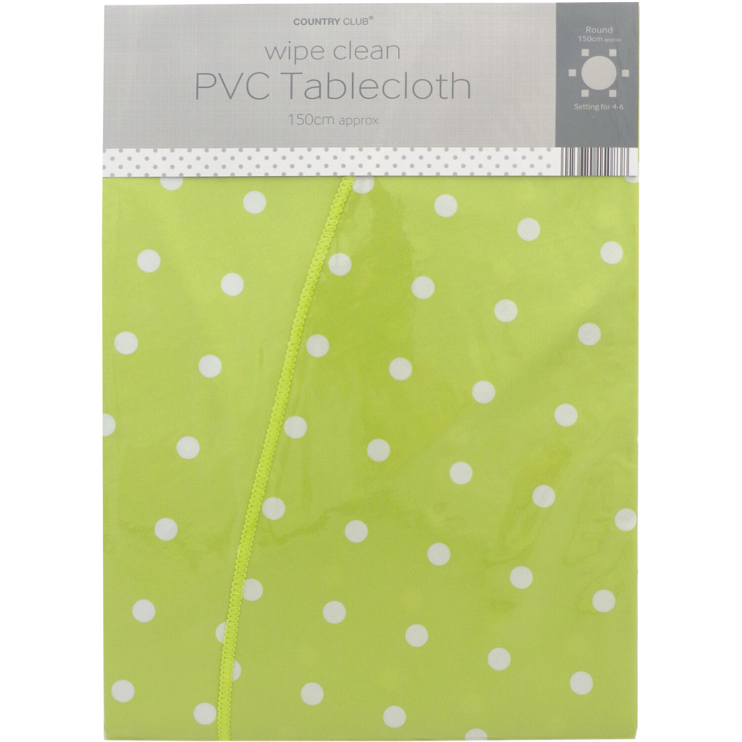 Wipe Clean Round PVC Tablecloth Image 1