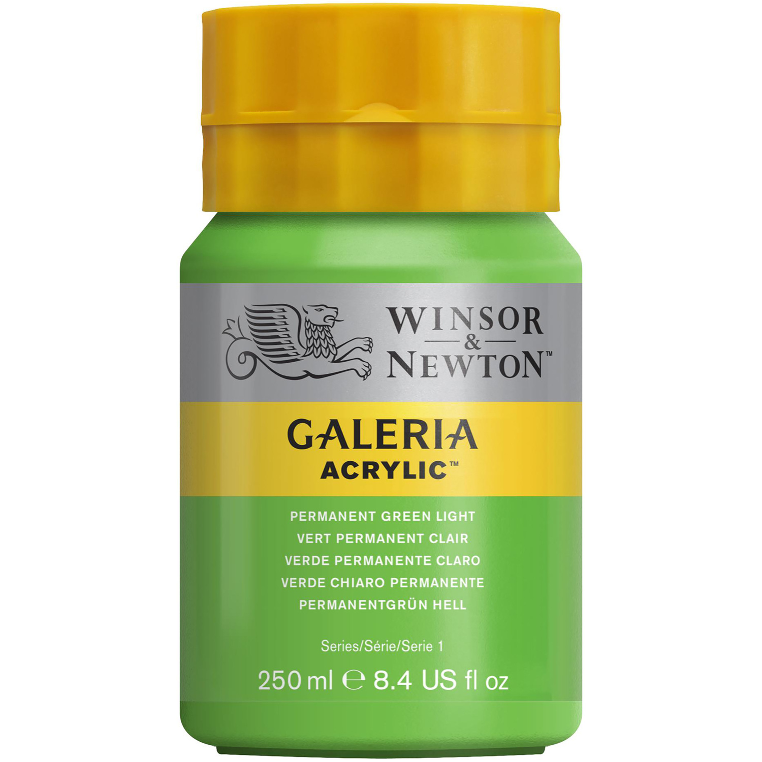 Winsor and Newton 250ml Galeria Acrylic Paint - Perm Green Light Image
