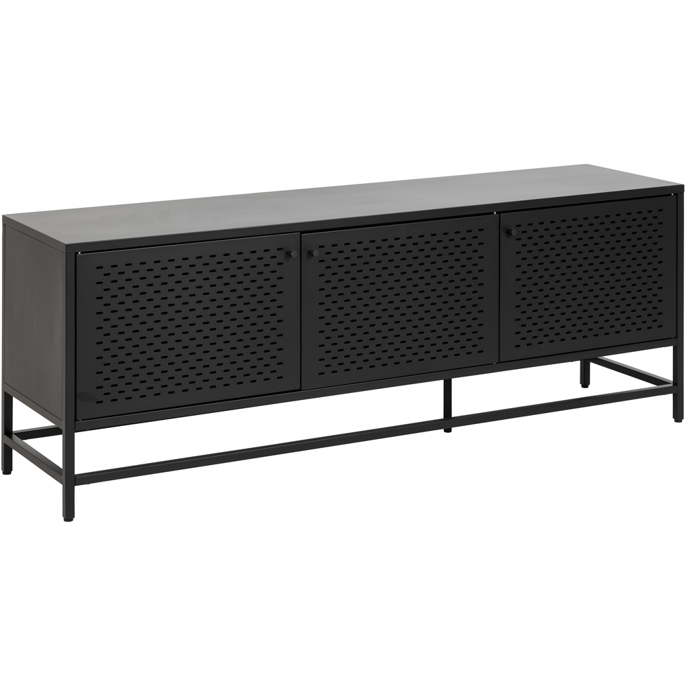 Florence Newcastle 3 Door Matt Black Sideboard Image 2